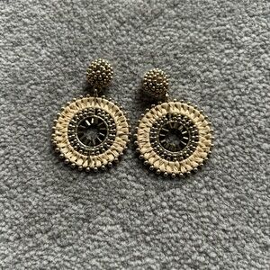 JCrew Factory Beaded Circle Earrings